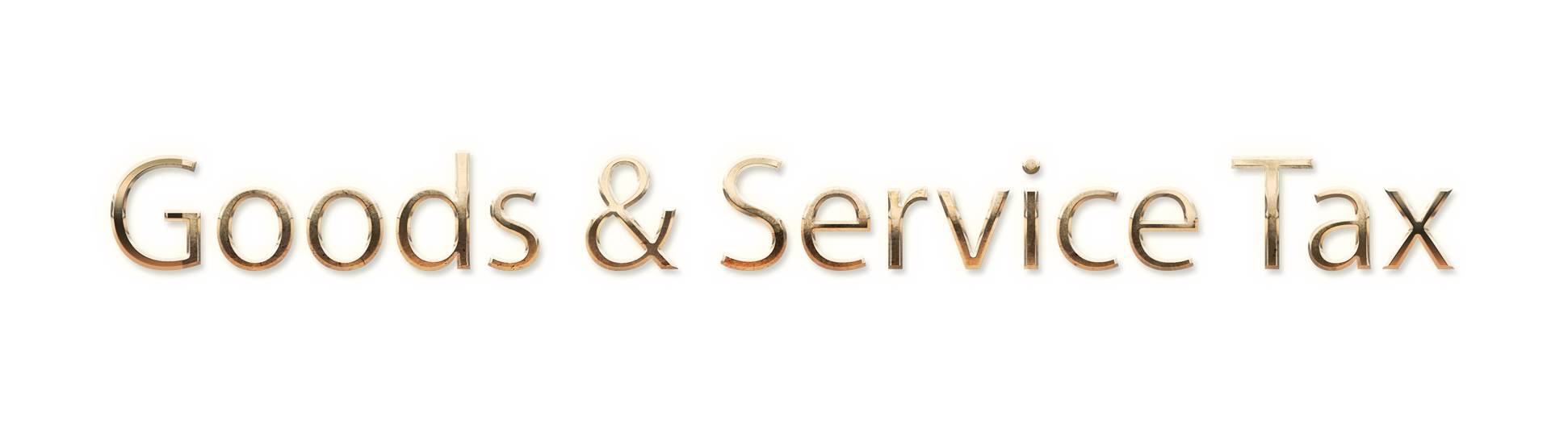 WORD GOODS AND SERVICE TAX gold text typography PNG images free